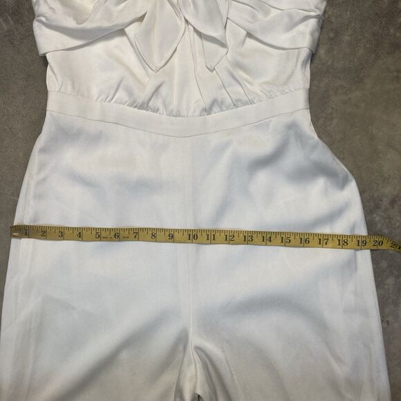 Rachel Zoe Jumpsuit Womens 8 White Bridgette Sleeveless‎ Wide Leg Day Party - Picture 3 of 12